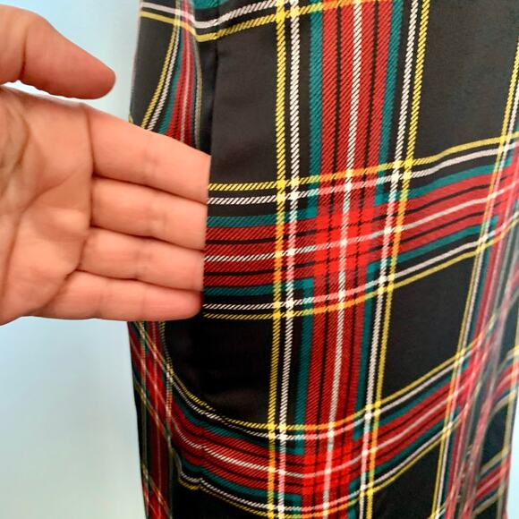 J. Crew Factory Stewart Tartan Plaid Sleeveless Dress with Bow Size 6 - Picture 5 of 10